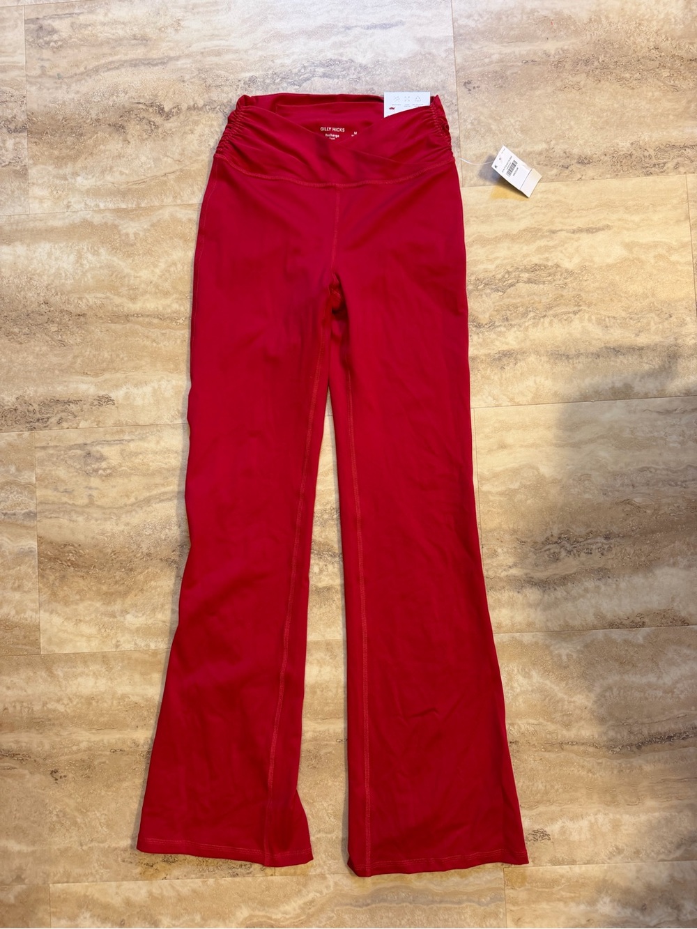 Gilly Hicks Recharge Boot Leg Leggings in Bright Red NWT
